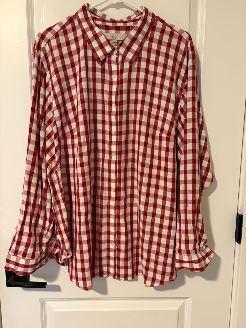 LOFT Gingham Blouse